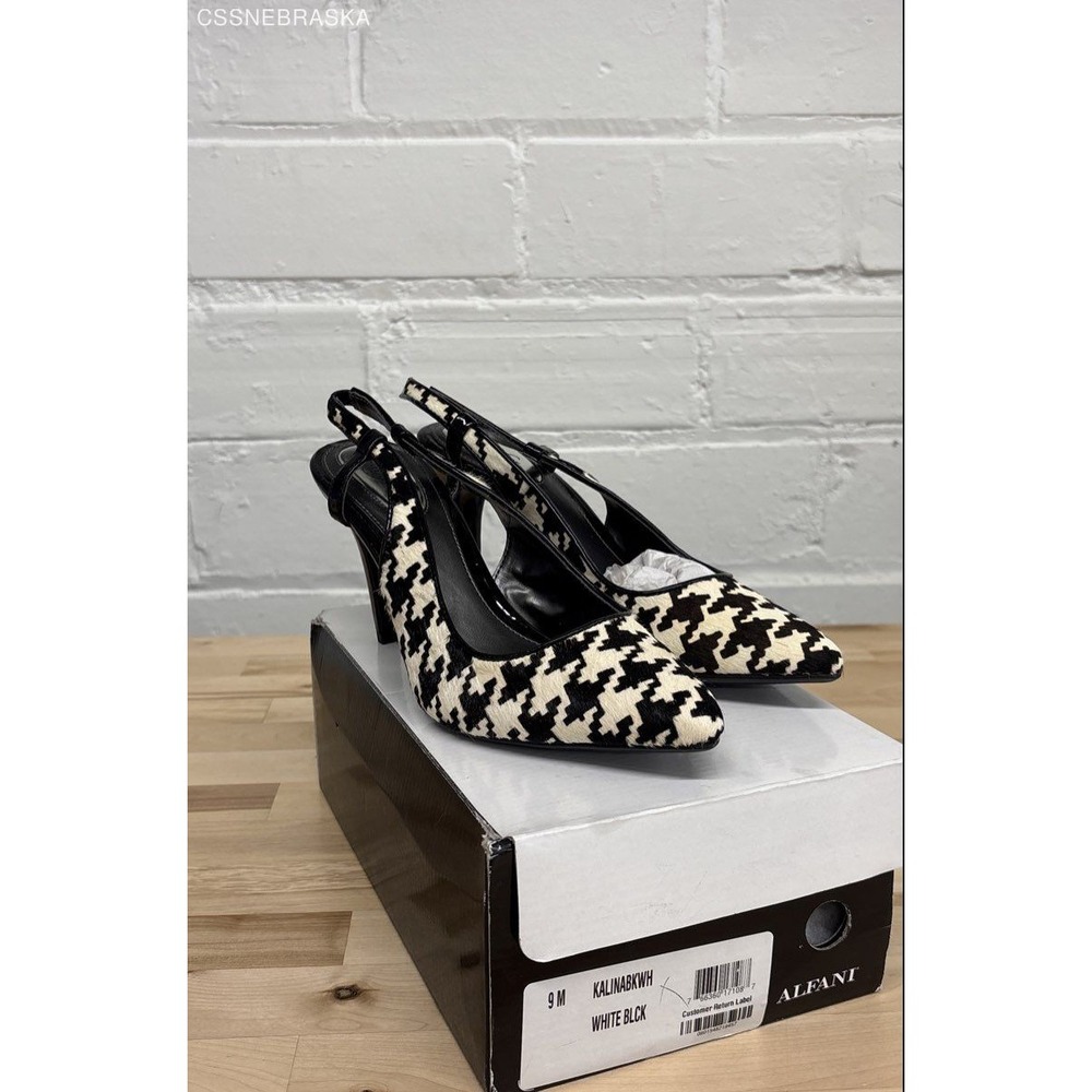 Alfani Black Women Shoes Black & Cream -‎ Size 9M